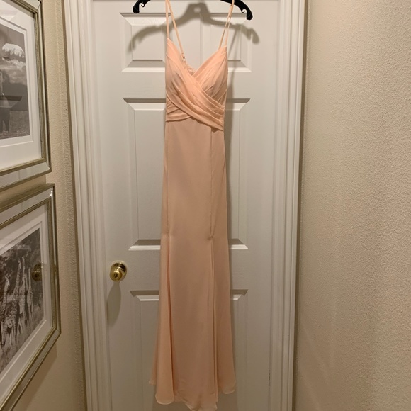 Azazie Carolina Dress in Pearl Pink - Picture 5 of 9